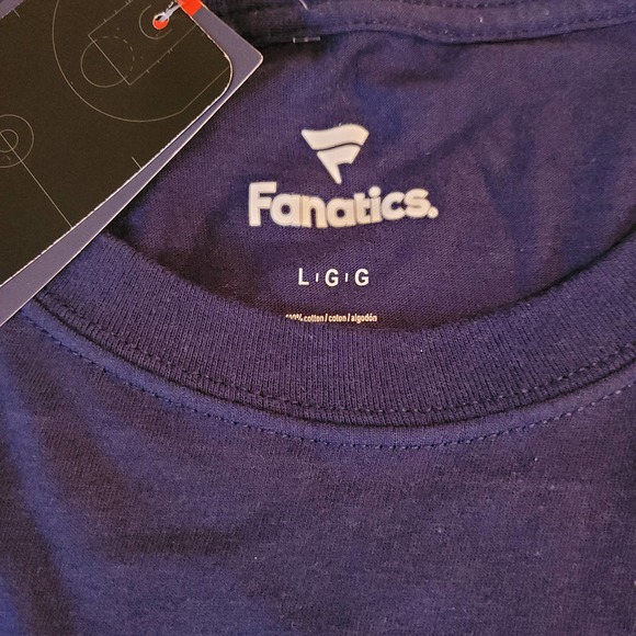 Fanatics NWT NBA‎ Rockets Bannerwave Short Sleeve Navy Cotton T-Shirt Size Large - Picture 4 of 6